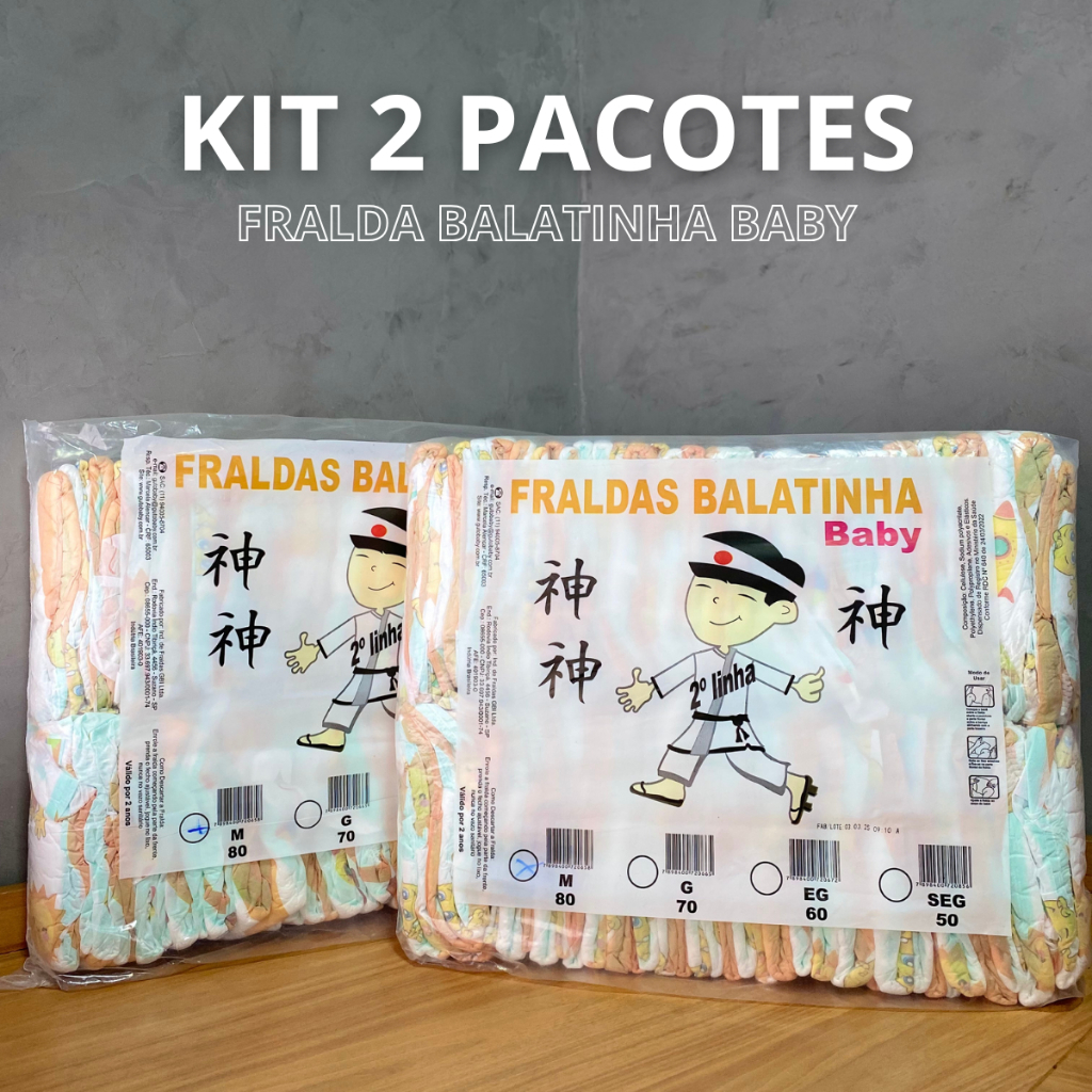 Fralda Infantil Balatinha Baby Pacotão Econômico