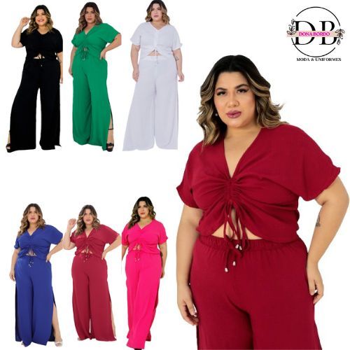 Calça Pantalona Feminina de Alta Qualidade  Estilo e Conforto por um Ótimo Preço 07