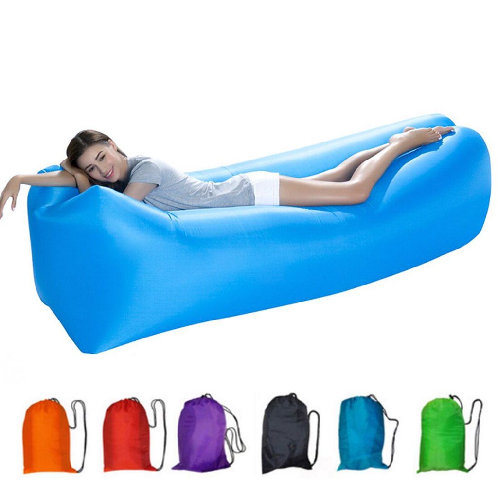 Saco de Dormir Inflável Preguiçoso – Puff – Sofá – Camping