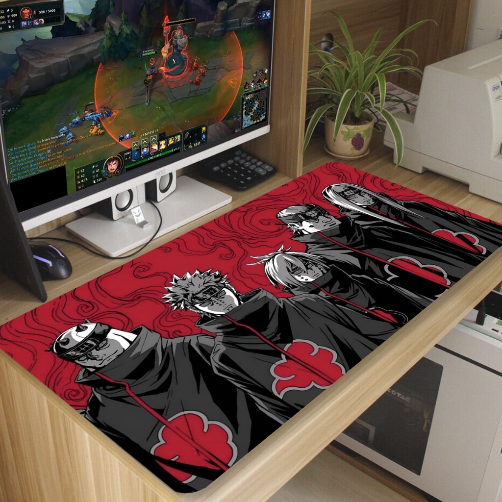 Mouse Pad Gamer Antiderrapante Grande 70x35 80x35 90x40 90x50 cm Borda Costurada