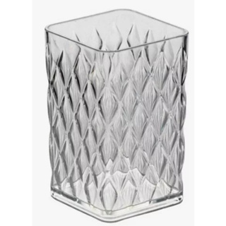 Porta Escovas e Creme Dental de Plástico Cristal Glamour Âmbar Banheiro luxo em Oferta na Shopee