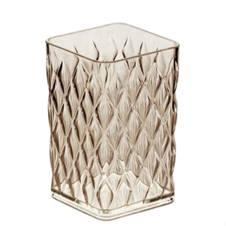 Porta Escovas e Creme Dental de Plástico Cristal Glamour -Suporte para Escova em Oferta na Shopee