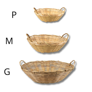 Kit 3 Cestas Pãozeira de Bambu (P, M e G) em Oferta na Shopee