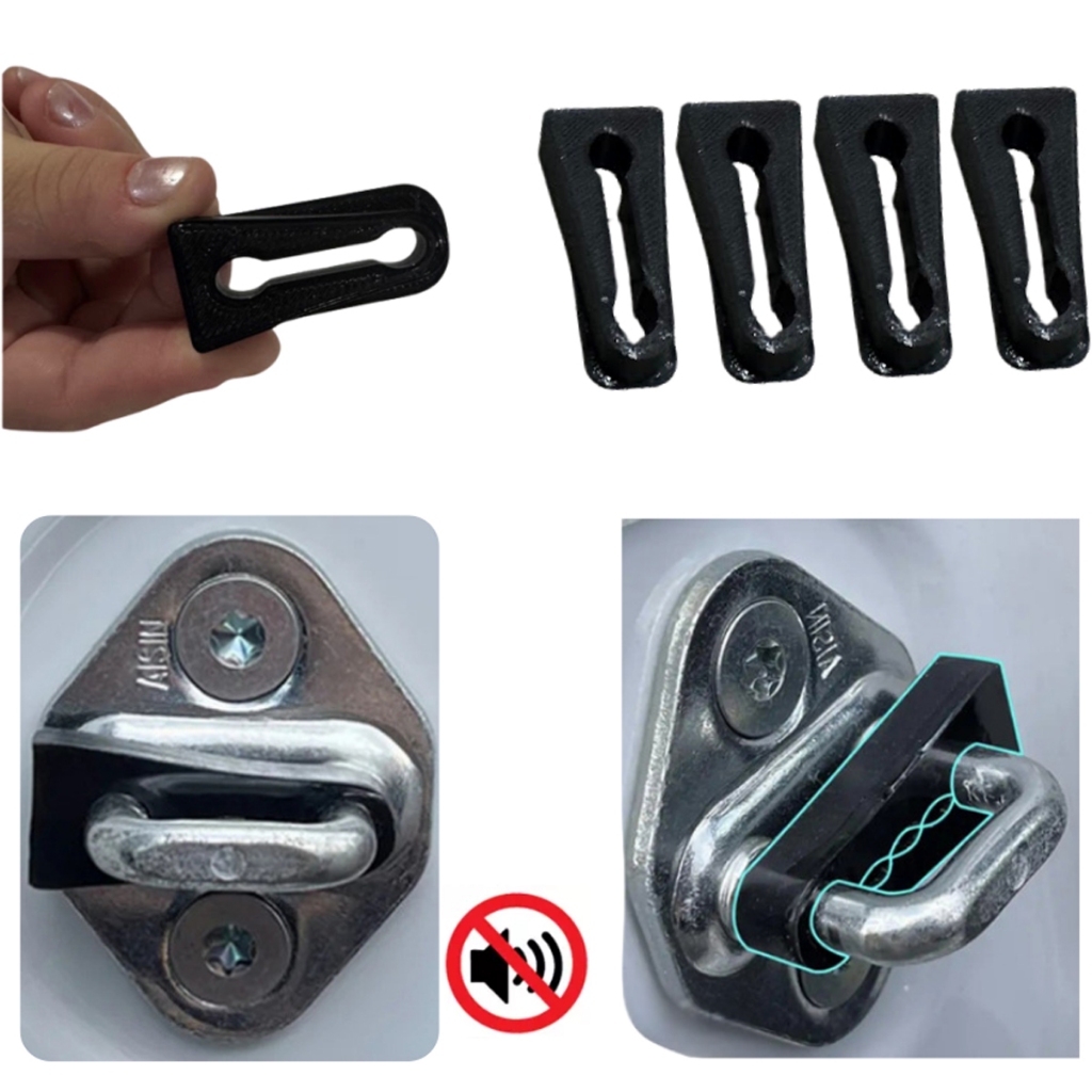 Protetor Porta Batente Anti Impacto e Ruído Veicular Trava Borracha Amortecimento Carro Ca...