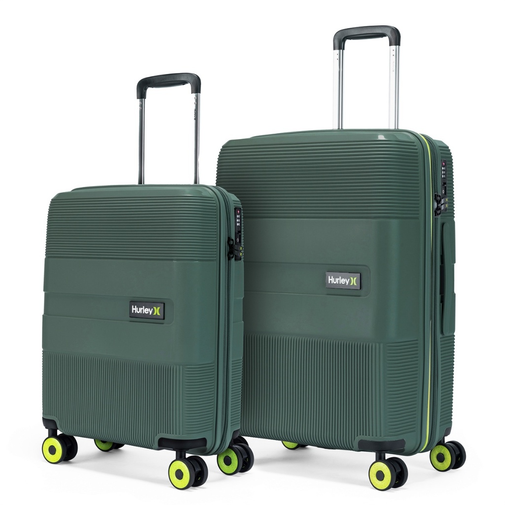Malas Viagem Kit Hurley Resistente Espaçosas Cadeado Senha ABS Roda 360° Giratórias