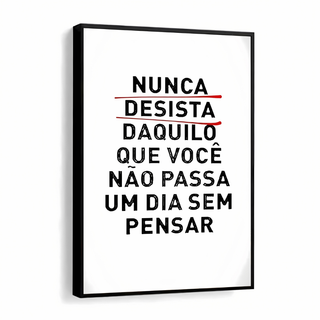 Quadro Decorativo Frases Motivacionais Luxo Decorações Minimalista Para Casa/Escritório em Oferta na Shopee