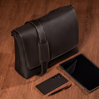 Bolsa Pasta Carteiro Transversal Masculina Reforçada Couro Ecológico Notebook 15.9 Luxo em Oferta na Shopee