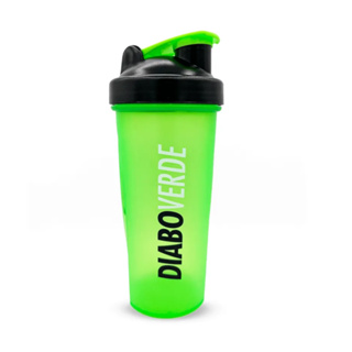 FTW Diabo Verde Coqueteleira Shaker 600 ml Neon para Academia - Click‑Lock, Fundo Arredondado, Design Slim em Oferta na Shopee