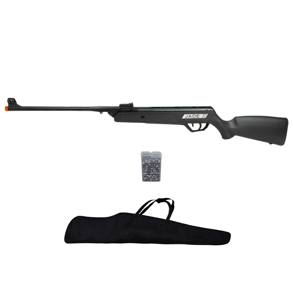 Carabina Espingarda de Pressão New Jade 5.5mm - CBC + Acessórios em Oferta na Shopee