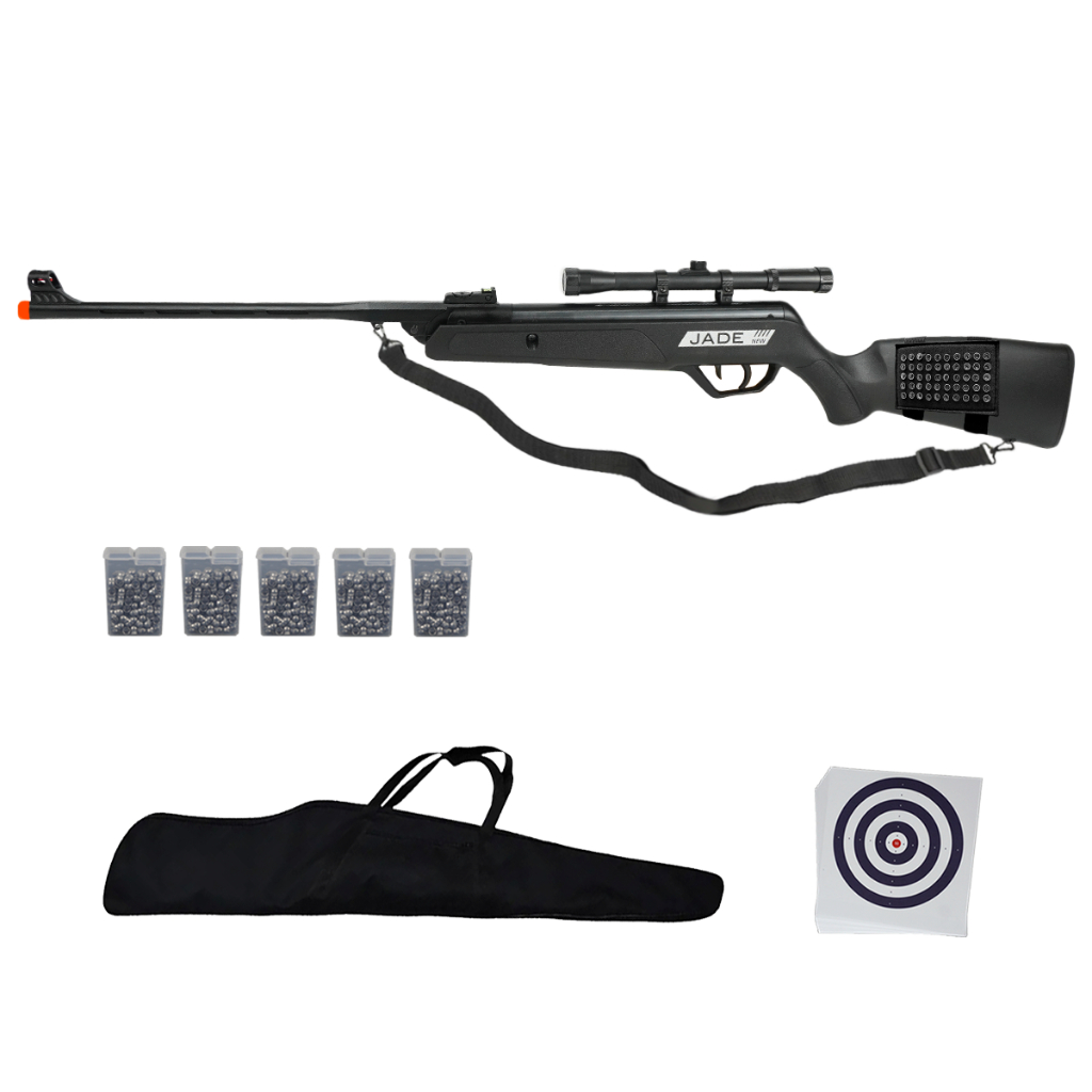 Carabina Rifle de Pressão New Jade 5.5mm - CBC + Kit Completo em Oferta na Shopee