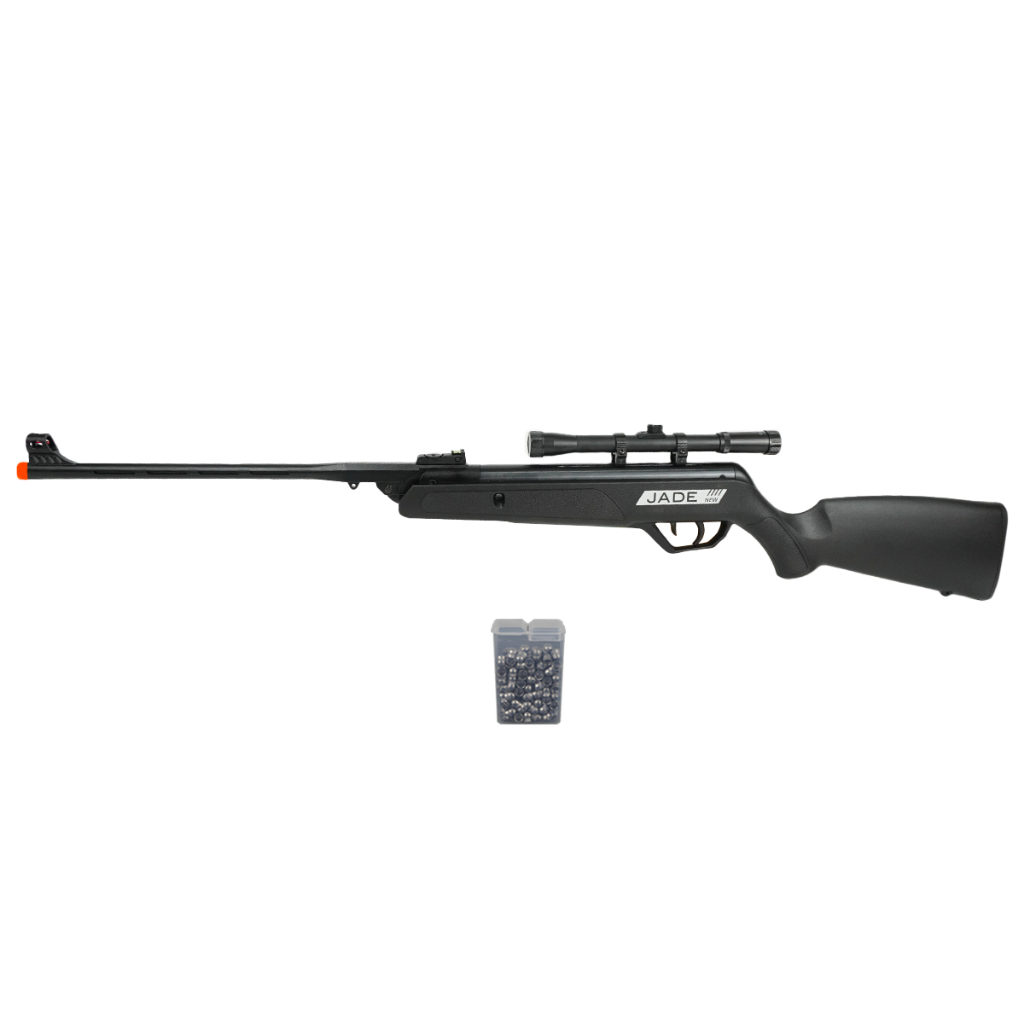 Carabina Rifle de Pressão New Jade Oxidada 5.5mm - CBC + Luneta 4x20 + Acessórios