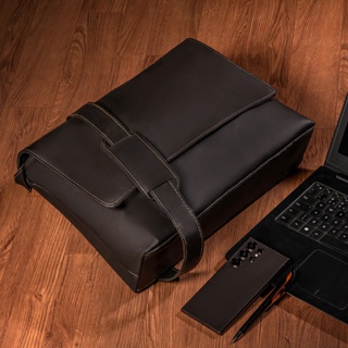 Bolsa Pasta Carteiro Transversal Masculina Reforçada Couro Ecológico Qualidade Notebook 15.9 Luxo em Oferta na Shopee
