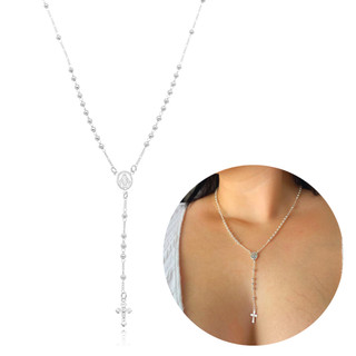 COLAR TERÇO PRATA 925 GARANTIA VITALICIA - PRESENTE DE FÉ-MADRINHA DE CASAMENTO-DECORAÇÃO DE CASAMENTO-COLAR RELIGIOSO