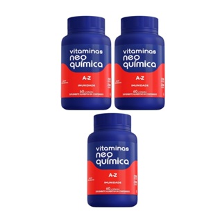 Kit 3 Vitamina A-Z Suplemento 60 Cápsulas - Neo Química em Oferta na Shopee
