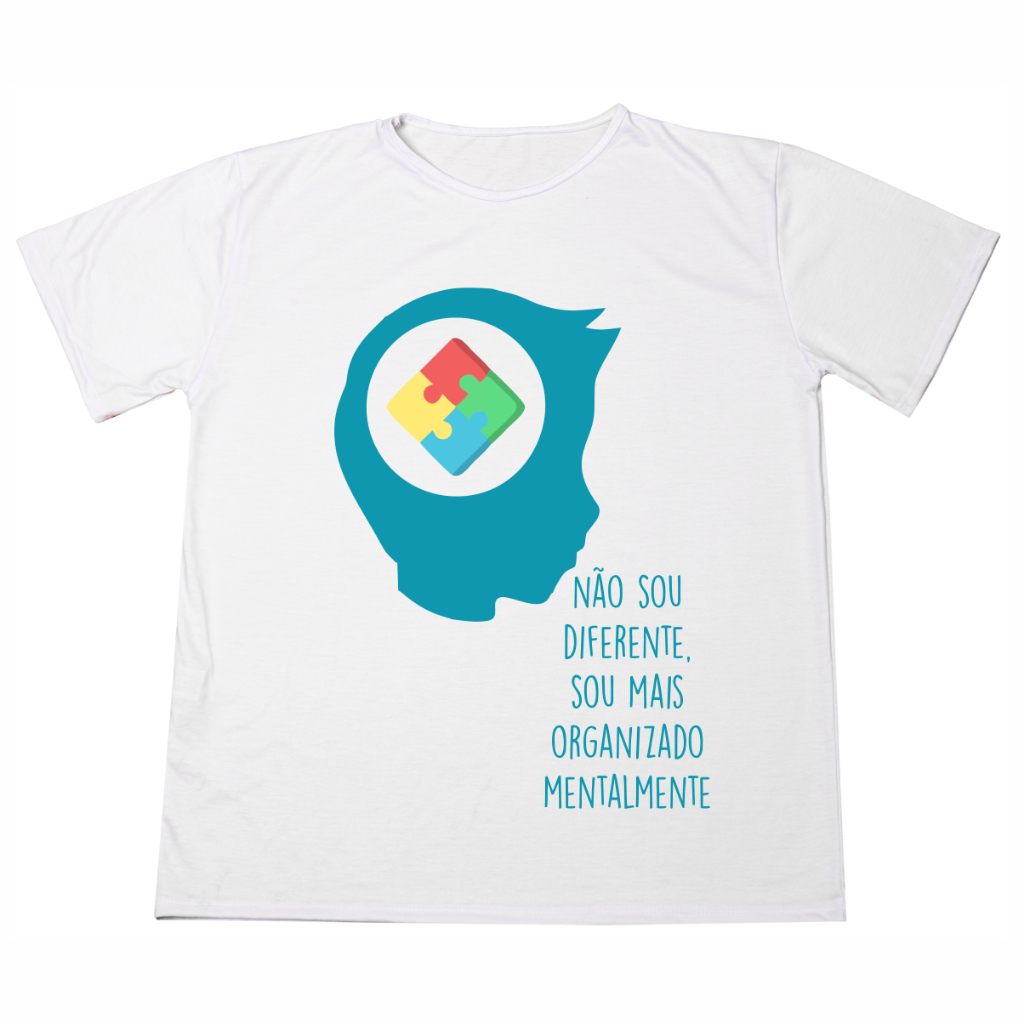 Blusa Camisa Personalizada Autismo Estampada Adulto Infantil Ótimo Acabamento E Durabilidade Anti-pilling 100% Poliéster