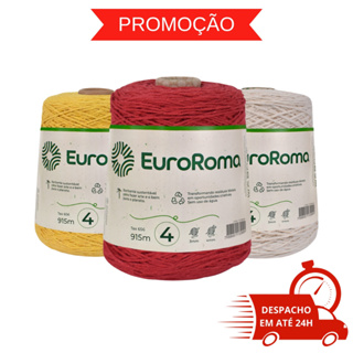 Barbante Euroroma número 4 fios - 915m - VÁRIAS CORES - PRONTA ENTREGA em Oferta na Shopee