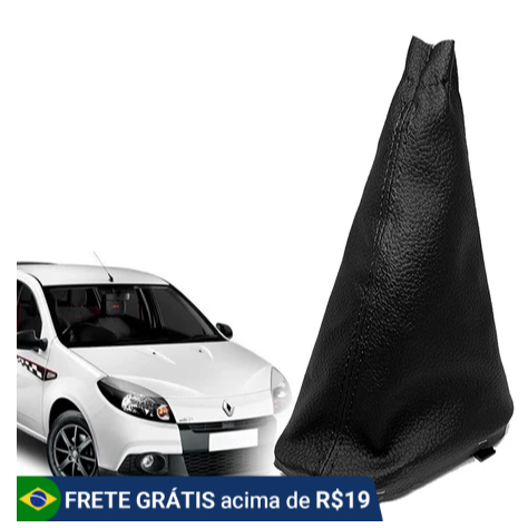Coifa Base Alavanca Capa Cambio Esportiva Renault Sandero RS Stepway Logan