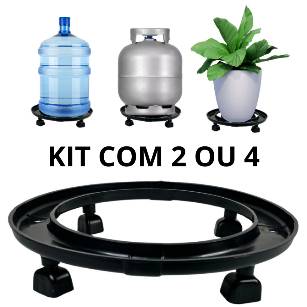 Kit 2 Suportes de Botijão de Gás Vaso de Plantas Galão Com Rodinhas em Oferta na Shopee