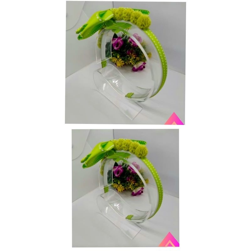2 peças porta tiara individual para uma tiara suporte arco em acrílico transparente