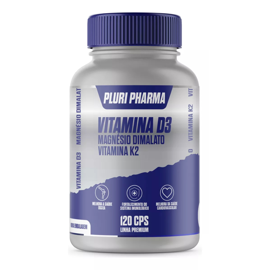 D3 250mcg  (10 mil)  + K2 MK7 120mcg + Dimalato 250mg C/120 Cps em Oferta na Shopee
