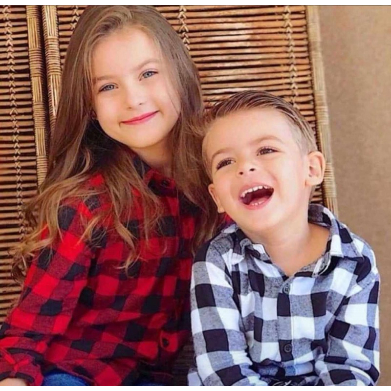 camisa xadrez infantil e juvenil  unissex flanelada  Kids criança