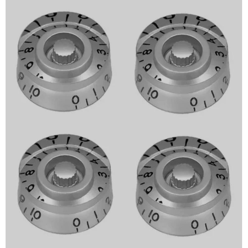 kit de 4 Knob Botão Pontênciometro  para Guitarra e Contra Baixo Vintage