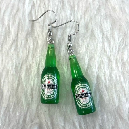 Brinco Garrafa Cerveja | Fofo | Aesthetic | Kawaii | Divertido | Alternativo em Oferta na Shopee