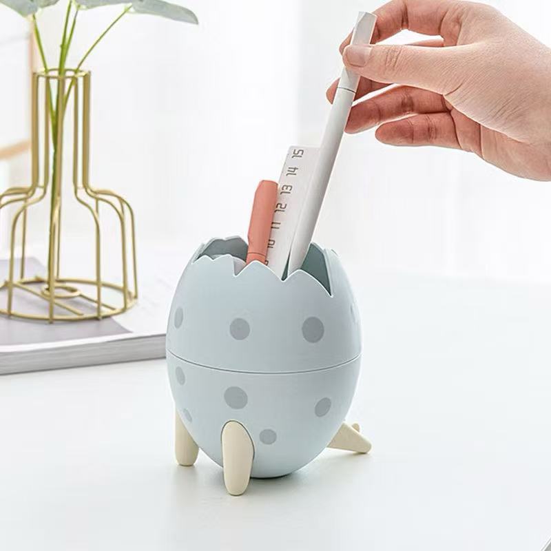 Porta Treco Organizador Canetas, Pinceis de  Ovo De Dinossauro em Oferta na Shopee