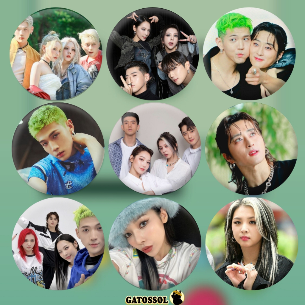 KARD Bottons - 4,5 cm - KPOP-IDOL-COREANO- Bottom/botton - Boton  - Broche alfinete - Buton - Button - Pin - Botum