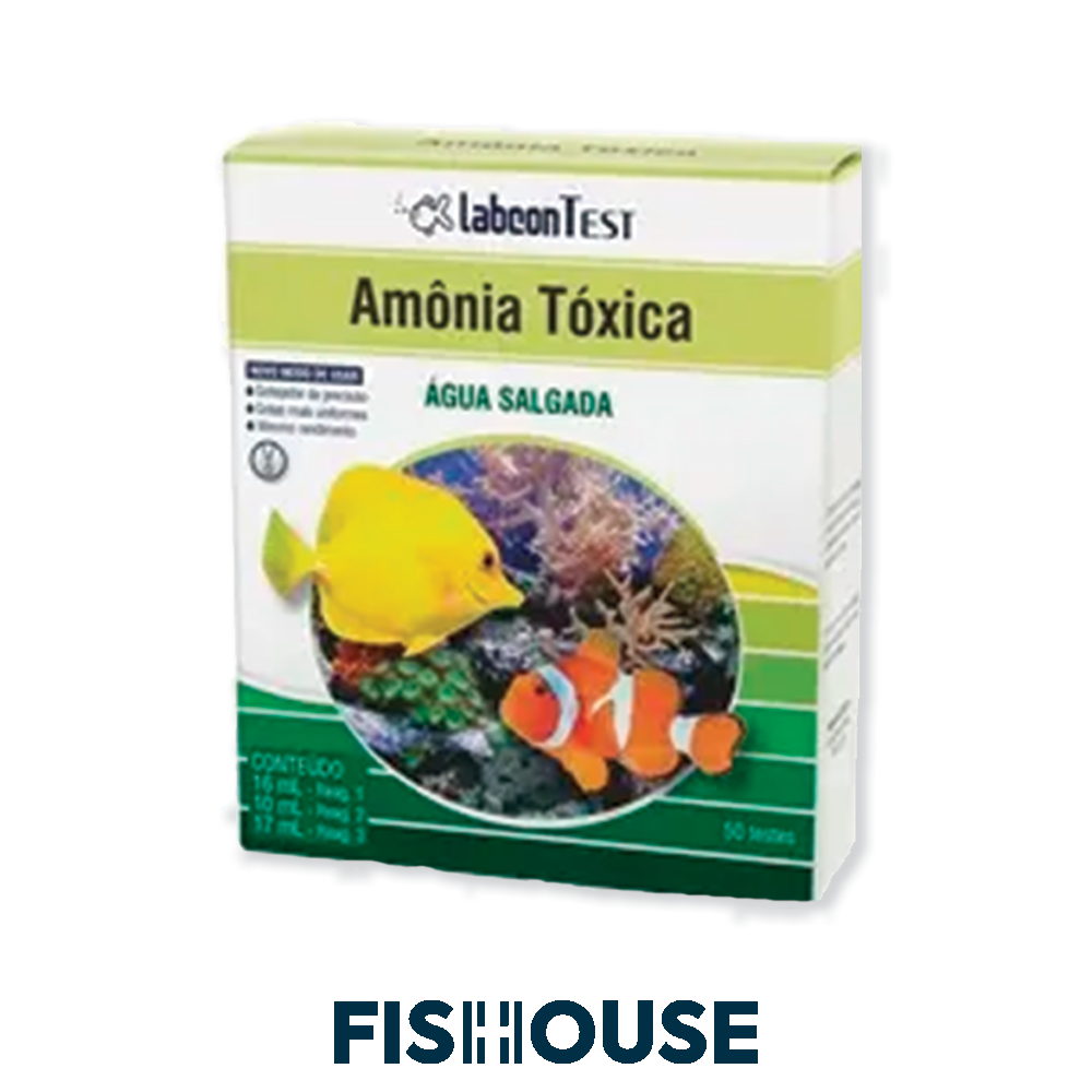 Teste de água salgada/marinho - Labcon Amônia Tóxica água salgada - Alcon