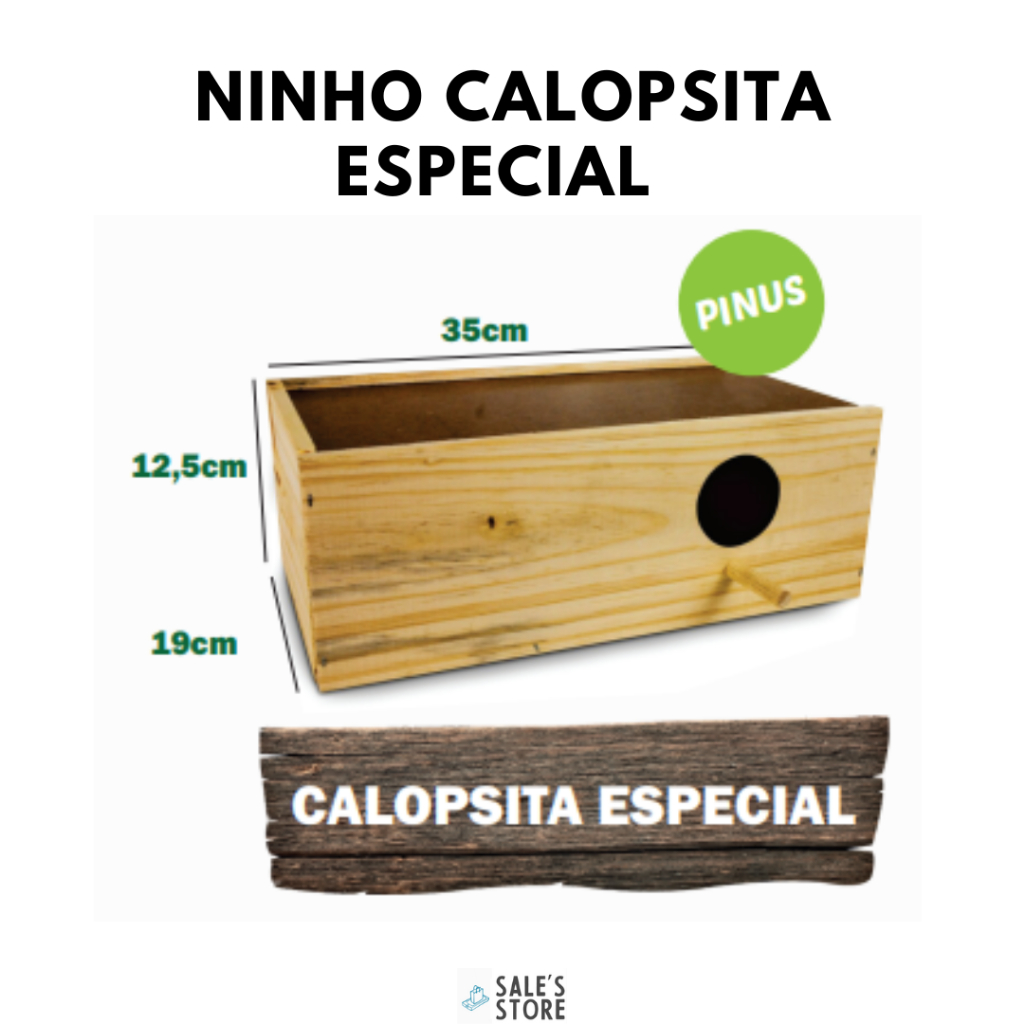 Ninho  Calopsita Rosela Para Reprodução Chocar Pássaros Especial