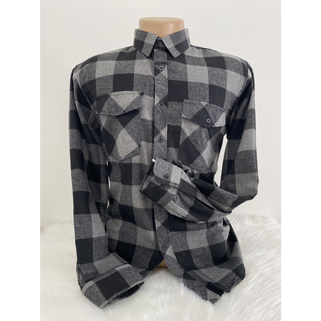 Camisa  Social Flanela Xadrez masculina  Manga Longa P ao G4