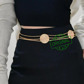 CINTO FEMININO CORRENTE CADENA METALICA ELEGANTE MODA ESTILOSO em Oferta na Shopee