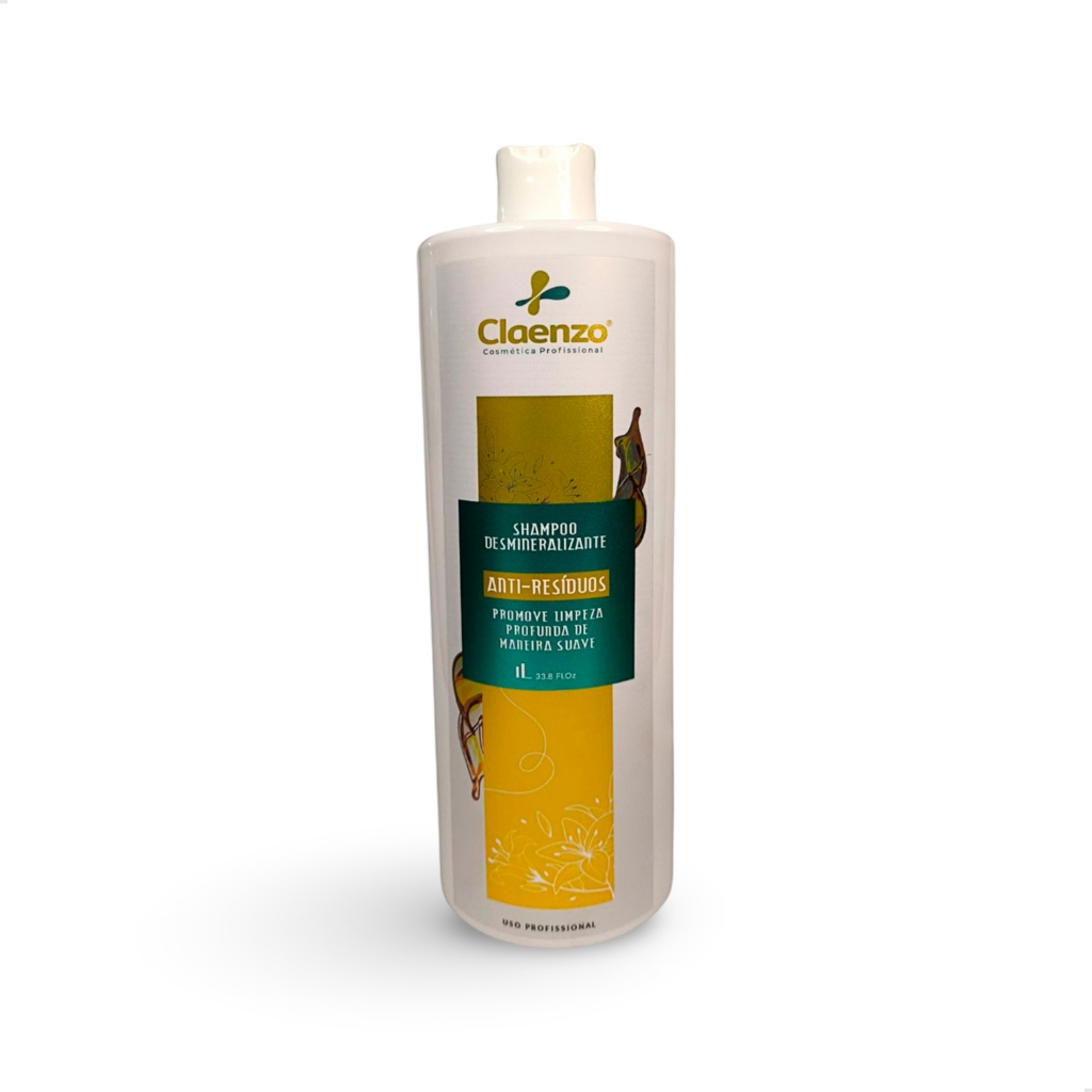 Shampoo Anti Resíduos Desmineralizante Profissional 1 Litro Limpeza Profunda Claenzo