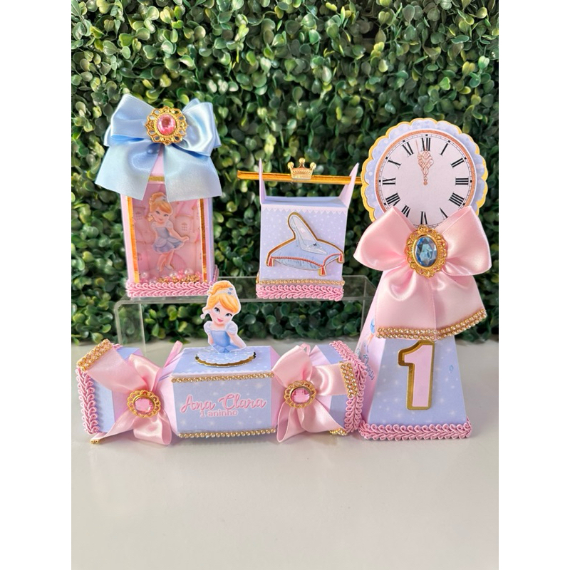 kit personalizados de luxo Cinderela / kit lembrancinha personalizada para aniversário / kit festa Cinderela/ papelaria