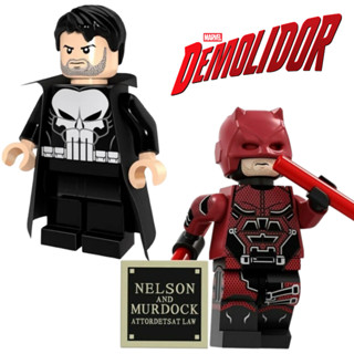 KIT COM 2 BONECOS SÉRIE DEMOLIDOR JUSTICEIRO MARVEL MATT MURDOCK PRESENTE CRIANÇA COLECIONÁVEL em Oferta na Shopee
