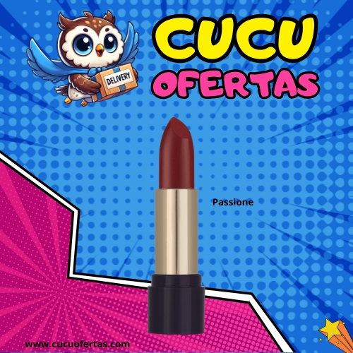 Batom Bala Hidratante Dazzle 4g - cor PASSIONE - Hinode - Maquiagem (ANÚNCIO AZUL)