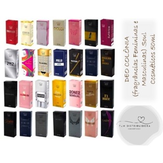 Deo Colonia Soul Cosméticos 50ml Fragrâncias Femininas e Masculinas em Oferta na Shopee