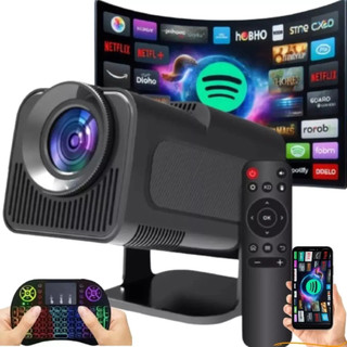 Projetor Hy 320 720p Wifi 5g Retroprojetor Bluetooth 4k - Full HD 1280x720p HY300 atualizado