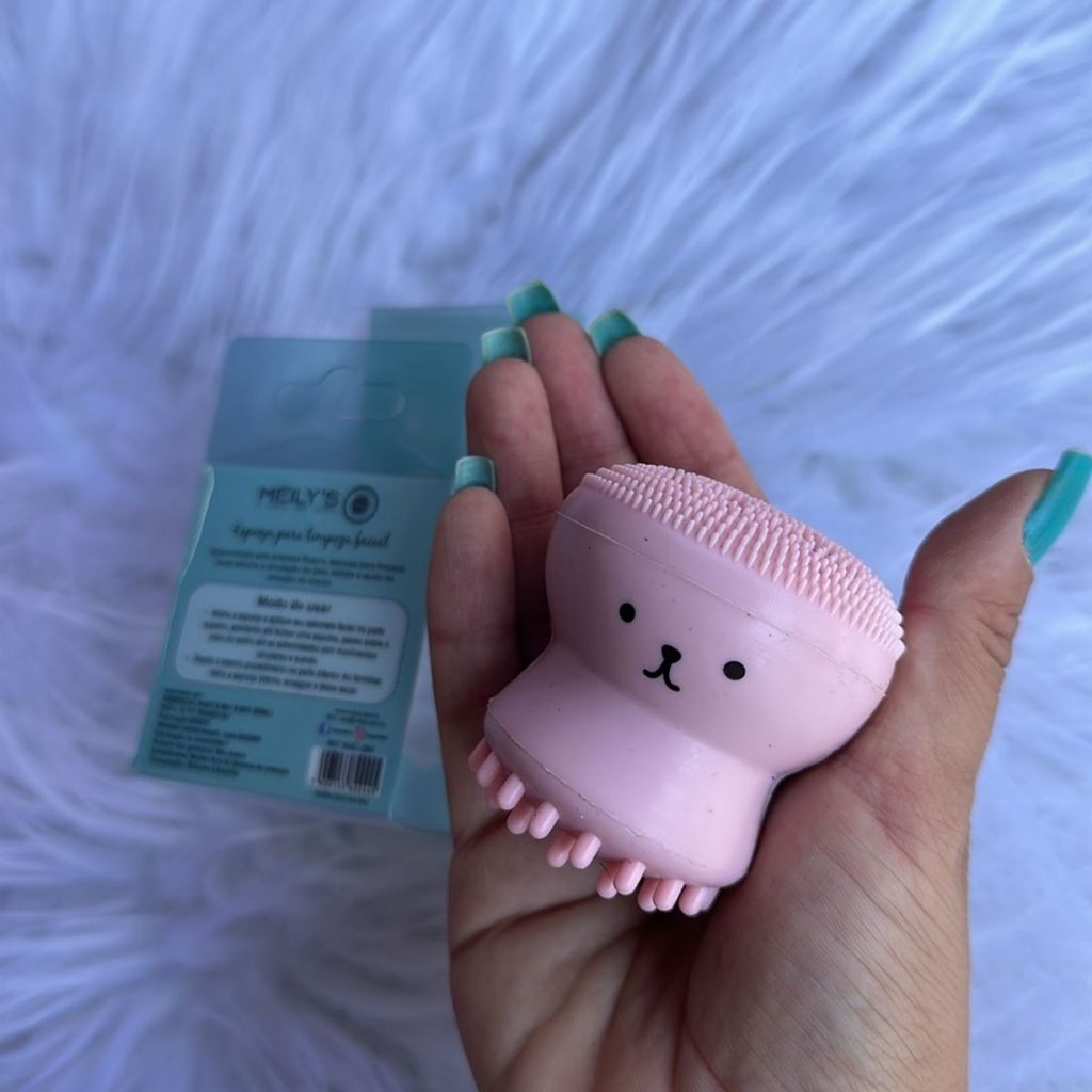 esponja para limpeza facial nova, esponja massageadora facial, esfoliação facial, limpeza banho