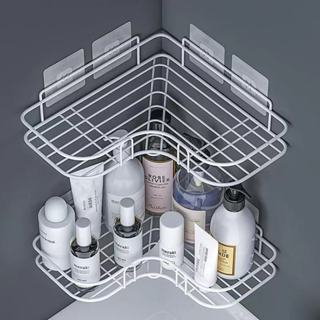 Kit 2 Prateleiras Suporte Com Alto Adesivos Para Parede Banheiro Cozinha lavanderia Shampo...