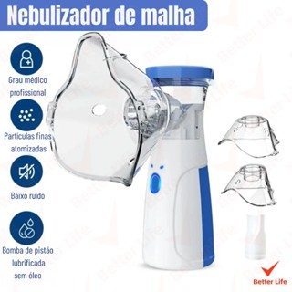 Inalador Nebulizador Portátil Atomizador Ultra-Sônico De Nó Baixo Para Crianças E Adultos em Oferta na Shopee