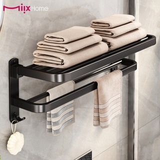 Toalheiro para banheiro Suporte para toalhas Porta Toalha Aço Inoxidável Design Elegante 60cm