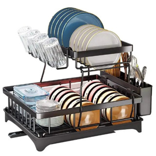Escorredor de Louças Rack Aço Carbono Organizador Preto