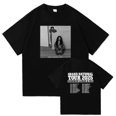 Camiseta SZA Kendrick Lamar Grand National Tour 2025 Adulto/Infantil Lançamento Camiseta Em Algodao