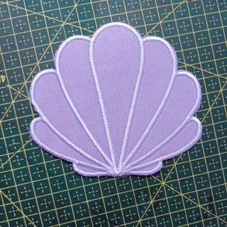Patch bordado termocolante grande concha sereia em Oferta na Shopee