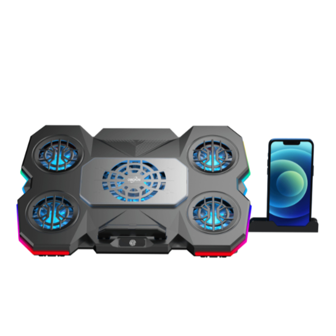 Suporte Notebook Celular Gamer OR-SP255 RGB Cooler USB 2.0 5 Posições Suporte Notebook Celular Gamer OR-SP255 RGB Cooler USB 2.0 5 Posições