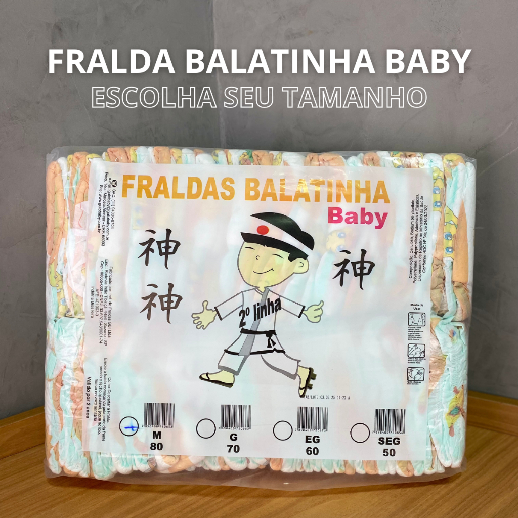 Fralda Infantil Balatinha Baby Pacotão Econômico em Oferta na Shopee