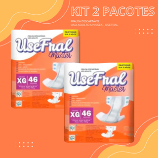 Fralda Getriátrica Adulto Unissex XG 92 unidades - UseFral em Oferta na Shopee