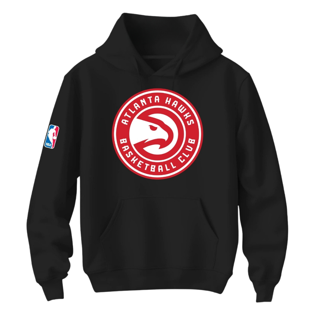 Moletom Canguru Atlanta Hawks Blusa Masculina Estampada Time Basquete 100% Algodão Premium